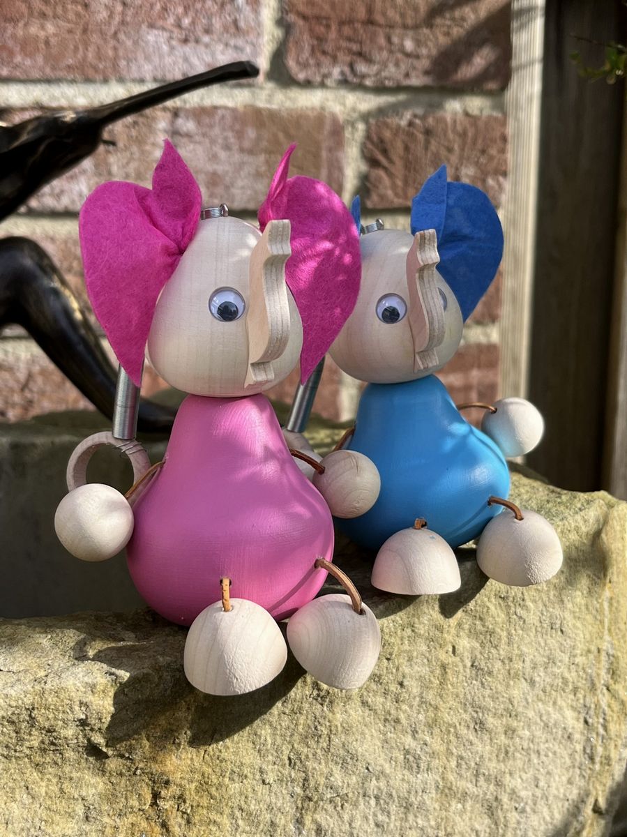 Schwingtier Elefant Pink