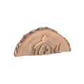 Weihnachtskrippe Baumscheibe Birke