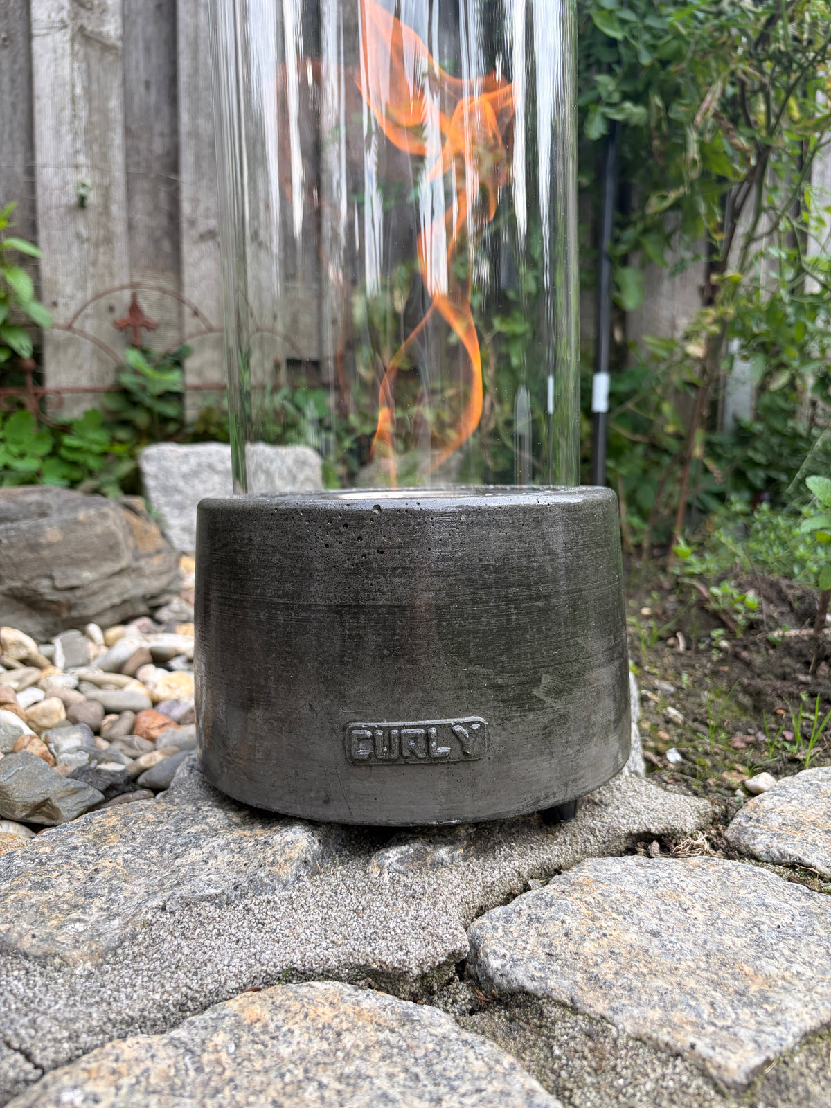 Tischkamin Anthrazit inkl. Glas