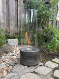 Tischkamin Anthrazit inkl. Glas