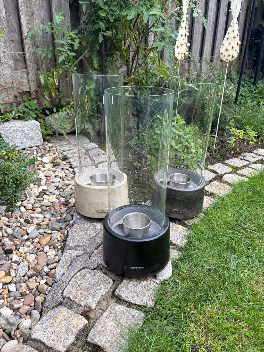 Tischkamin Schwarz inkl. Glas