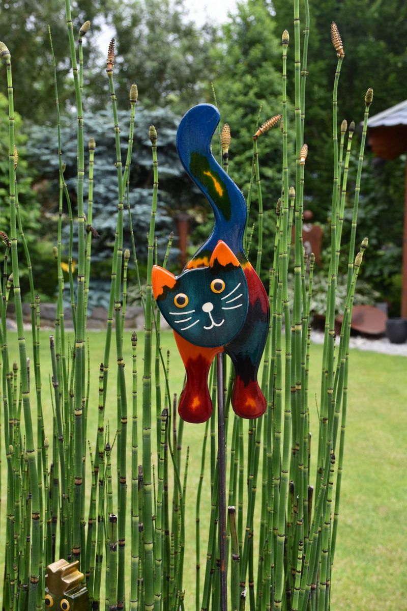 Stehende Katze Bunt