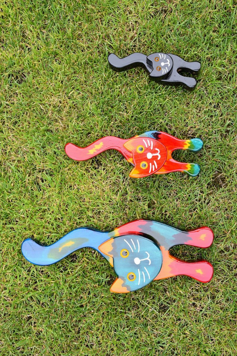 Stehende Katze Bunt