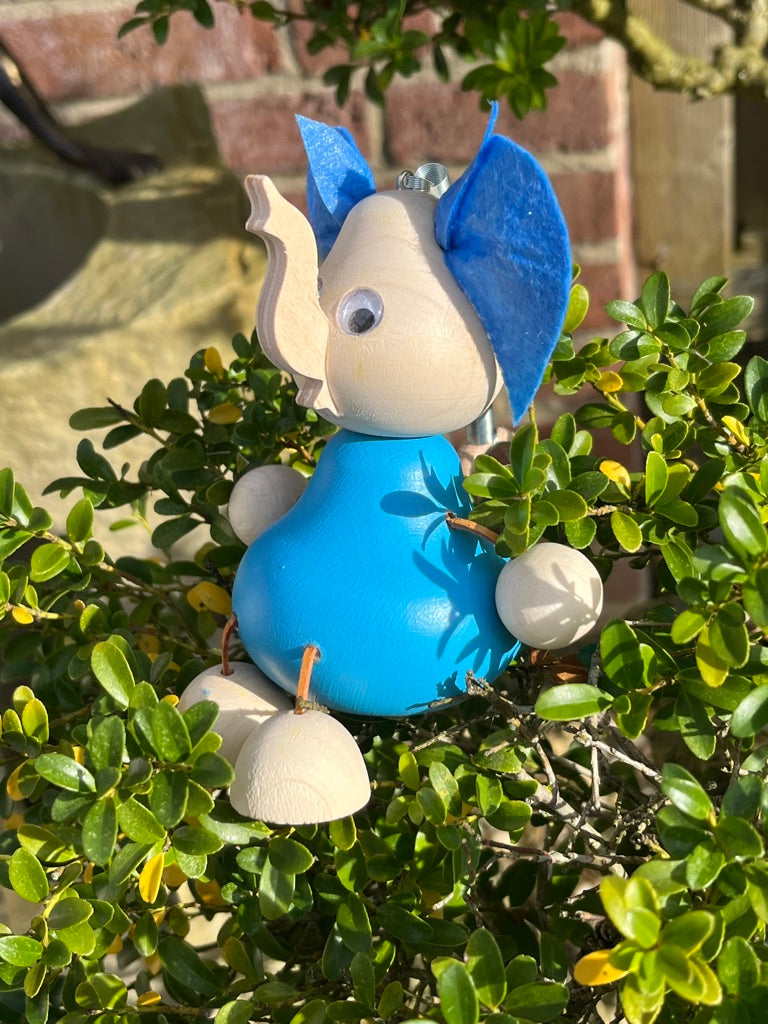 Schwingtier Elefant Blau