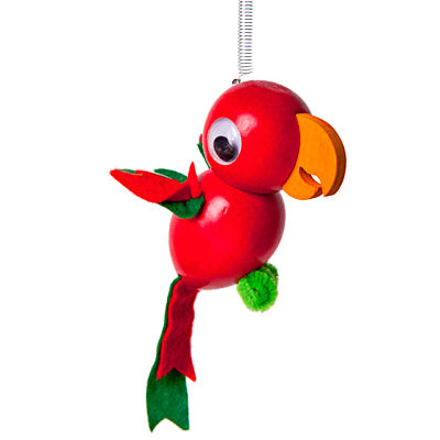 Schwingtier Papagei Rot